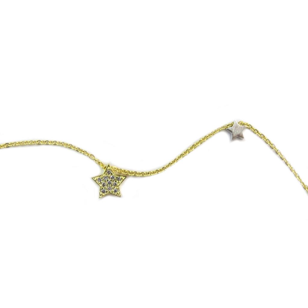 7bis [P5805] - Handmade Bracelet 'A Star Is Born' Gold - 5 and 8 Mm