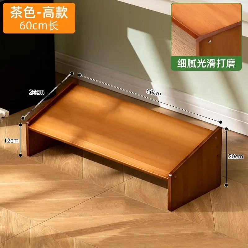 Reposapiés sencillo y moderno para escritorio de oficina, reposapiés para baño, inodoro, reposapiés de madera, taburete para el hogar, plataforma elevada debajo de la mesa