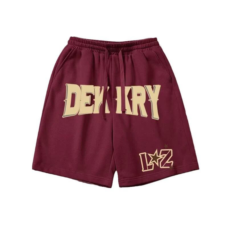 Pantaloni scurți de baschet American Hip-Hop pentru bărbați: Stil de vară la modă, cu croială largă, picior drept, lungime până la genunchi