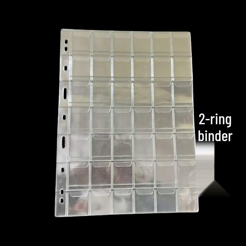 Cross-border Loose-Leaf Coin Collection Pages—9-Hole, 42-Pocket Flip-Up Storage