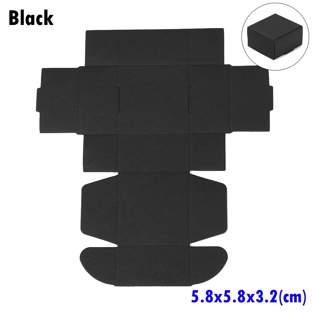 10pcs 9sizes Small Gift Craft Handmade Kraft Paper Box Candy Storage Cardboard Package Wrapping