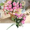 Artificial Rose Flowers Fake Simulation Plastic Flowers for Home Garden DecorPeach