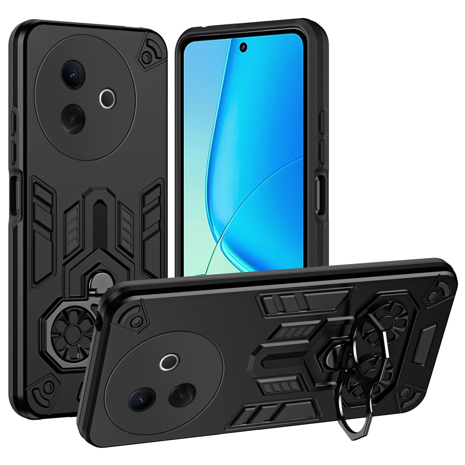 

For vivo Y39 5G Case Ring Holder Kickstand PC+TPU Shockproof Phone Cover