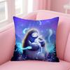 Cute Game O-Ori Cushion Cover Pillowcase Short Plush Invisible Zipper Room Sofa Cushion Cover