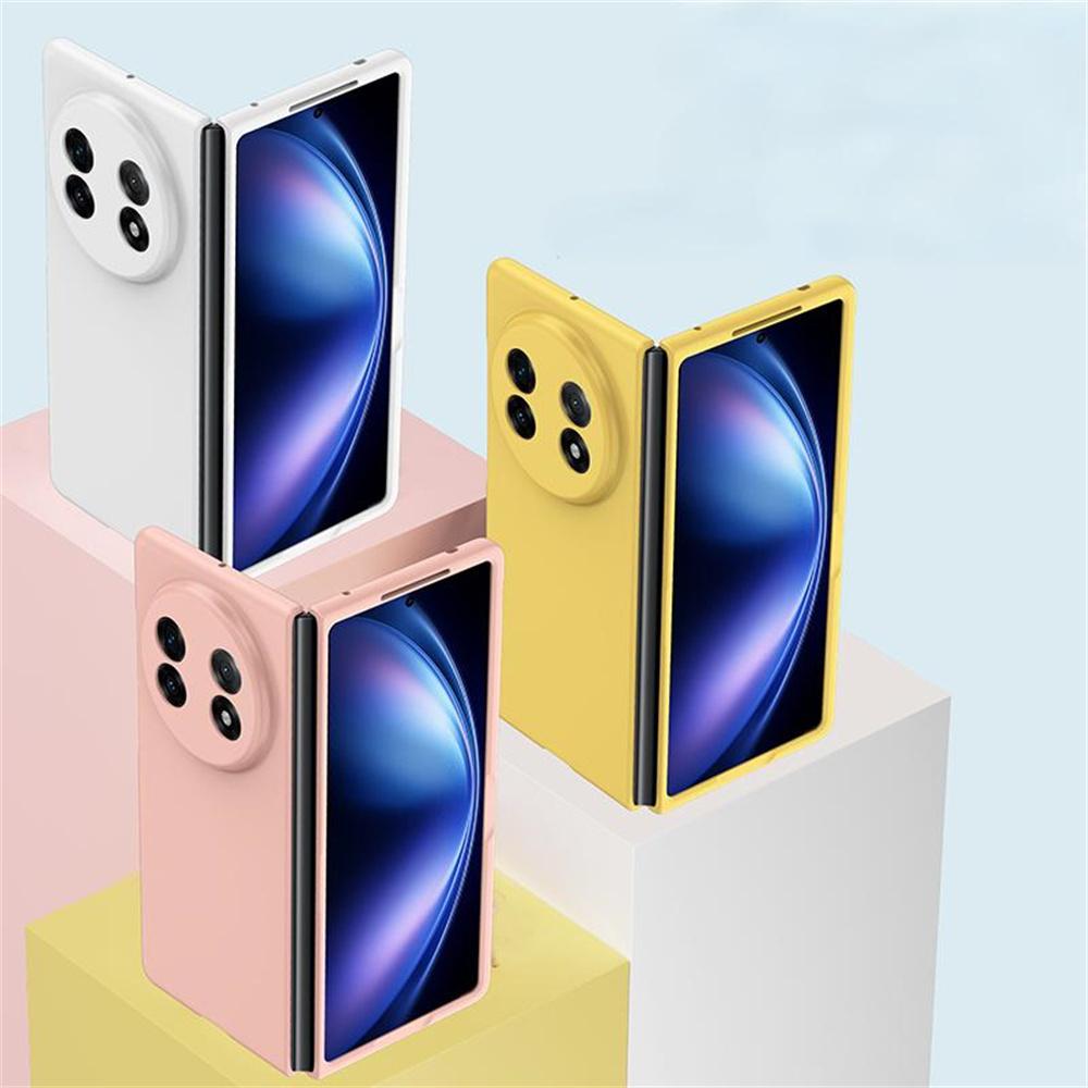 High Quality Solid Color PC Hard Matte Skin Feel Phone Case for VIVO X Fold 5 Fold 3 Fold 3 Pro Shockproof Protective Back Cover Full Coverage Shell
