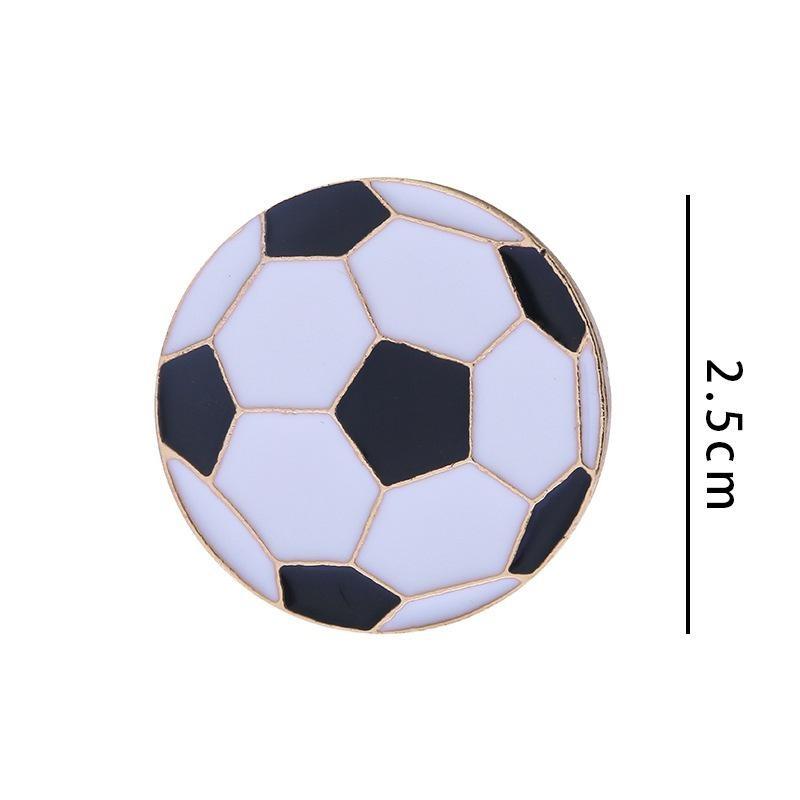 1Pc Cartoon Basketball Football Badminton Metal Badge Student Backpack Hat Denim Coat DIY Deco Lapel Pins Boy Couple Brooch