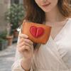 Mini Key Wallet PU Leather Pouch Change Purse Card Holder Love Heart Coin Purse  Jewelry Storage