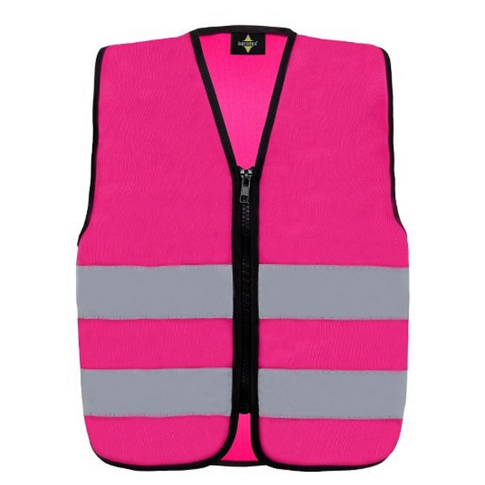 Korntex Childrens/Kids Aalborg Front Zip Safety Hi-Vis Vest