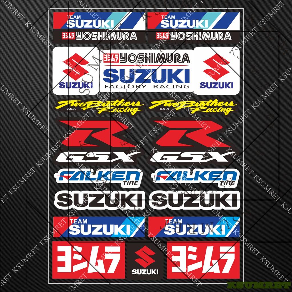Adesivi per Moto Suzuki Decalcomanie Logo Casco
