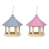 Wooden Birdhouse Bird Seed Food Container Garden Window Hanging Courtyard Feeder Hanging Birdhouse Fodder Food Container