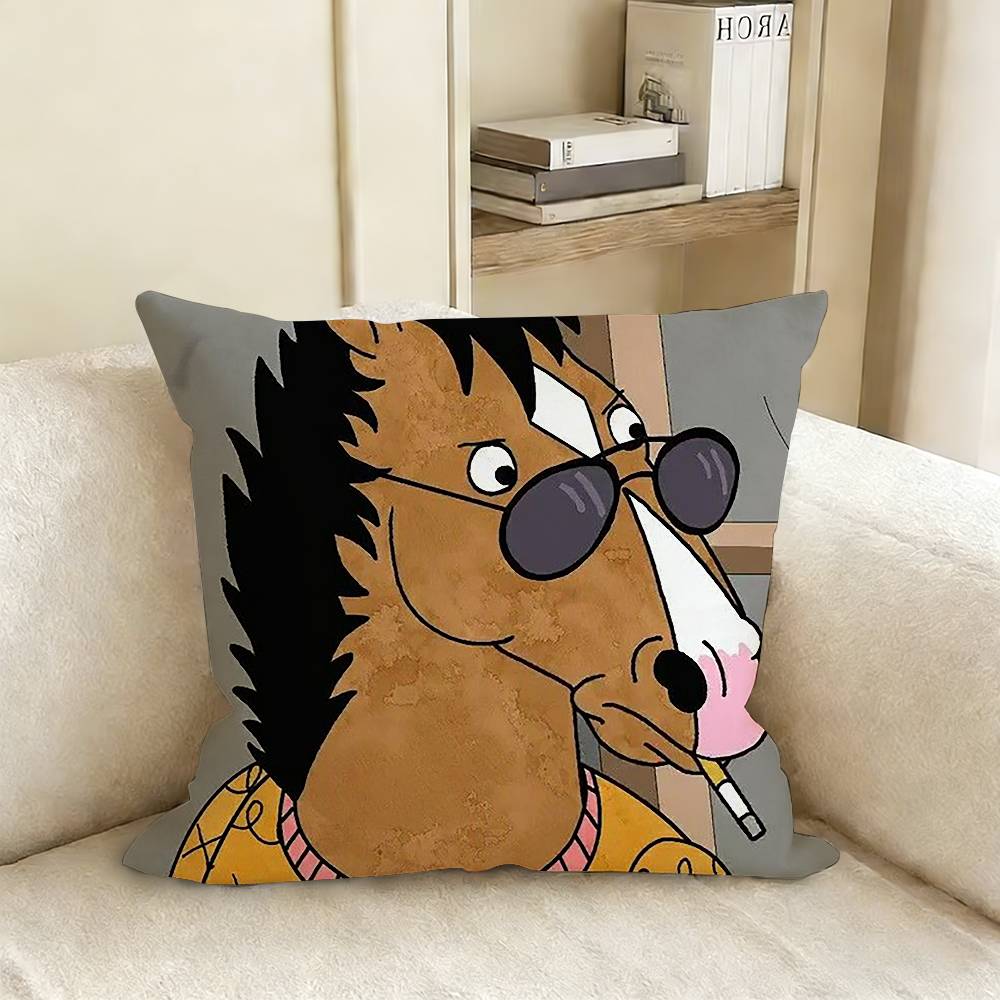 BBoJack HHorseman Pillow Case Living Room Sofa Cushion Cover Suitable For Home Bedroom Room Decoration