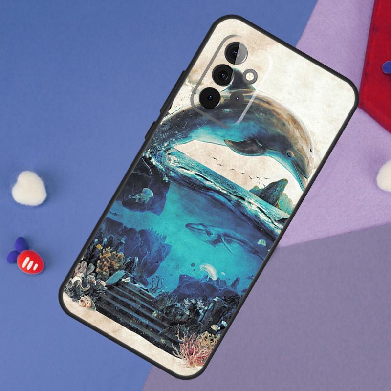 Dolphin Case For Samsung Galaxy A15 A54 A34 A14 A13 A53 A16 A26 A36 A56 A12 A22 A32 A52 A06 A35 A55