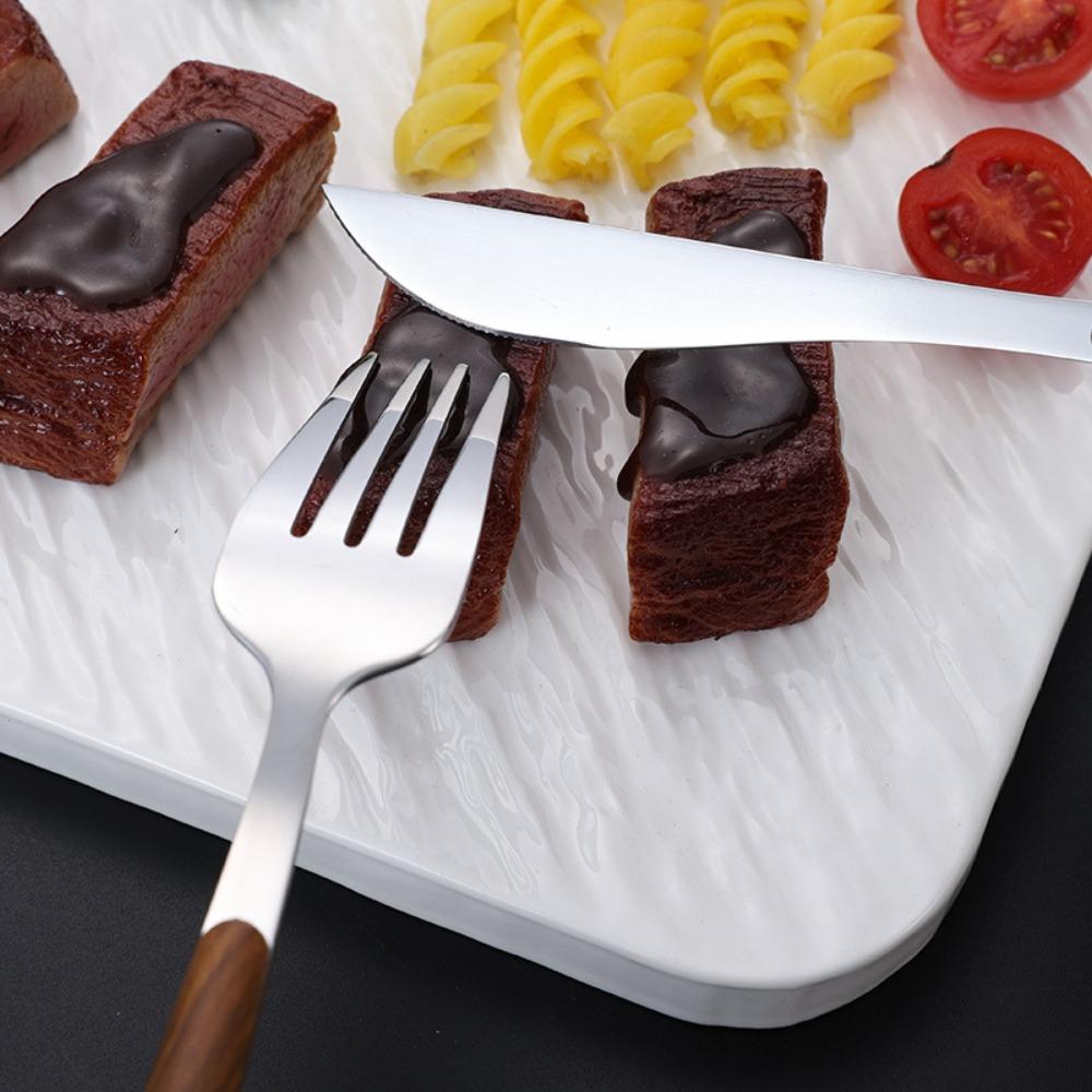 4/5pcs Stainless Steel Portugal Cutlery Set Gold/Silver Dessert Tableware Steak