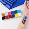 Rich Pigmented Makeup Palette 12 Colors Face Body Paint Set, Professional Painting Easy Apply Kit for Halloween Party, Stage Costume, Cosplay,