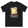 Funny Toast Lover Cartoon T-Shirt Foodie Gift for Breakfast Fans Printed Pure Cotton T Shirt Men's and Women's Summer Streetwear