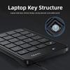 Portable Wired Numeric Keypad Ergonomic 23 Keys Keyboard Notebook Keyboard  Cashier Use