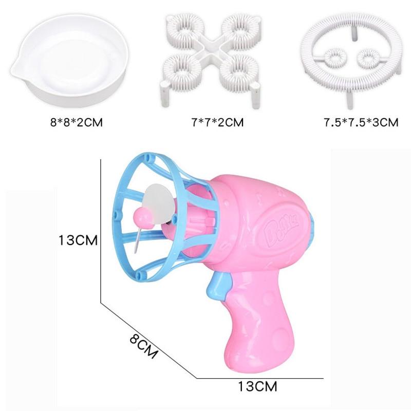 Blower Bubble Magic Summer Funny Machine Electric Automatic Bubble Maker Gun With Mini Fan Kids Outdoor Toys Wedding Supplies