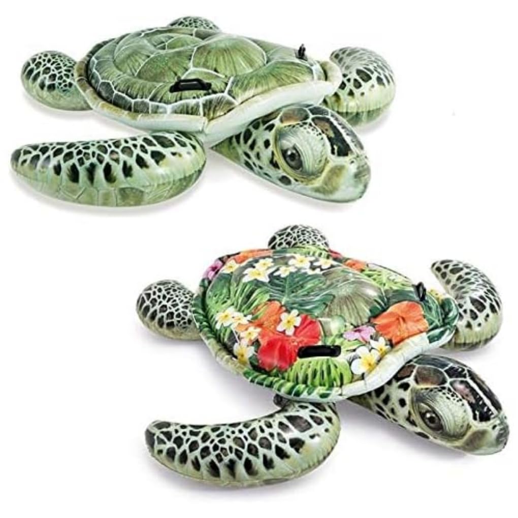 

INTEX Realistic Sea Turtle Ride-On Float, 191 x 170 cm, 57555 [Official Japanese Product]