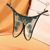 Pupolar Ladies Underpants Adjustable Strap See-through Lace Open Crotch