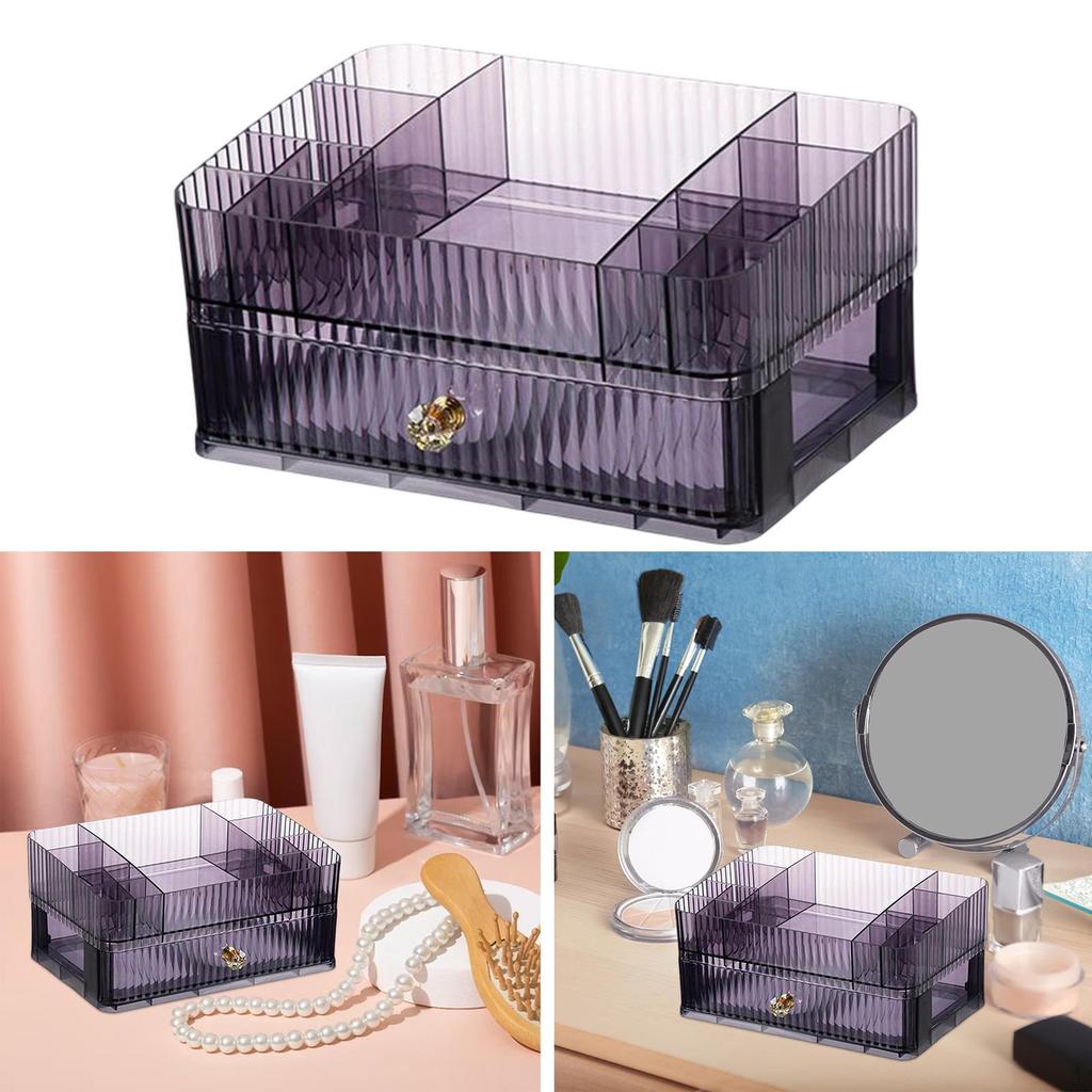 Kosmetikbox Tragbarer Hautpflegehalter Kosmetik-Display-Case Aufbewahrung für Schminktisch