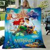 1pc Mermaid Printing Blanket - Soft, All-Season Throw for Living Room,  Gift with Adorable Cartoon Design