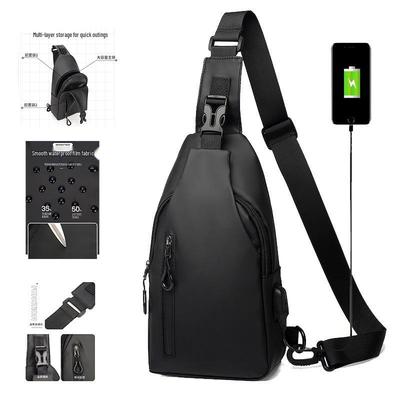 Korean Style Men's Trendy Crossbody One-Shoulder Sports Backpack