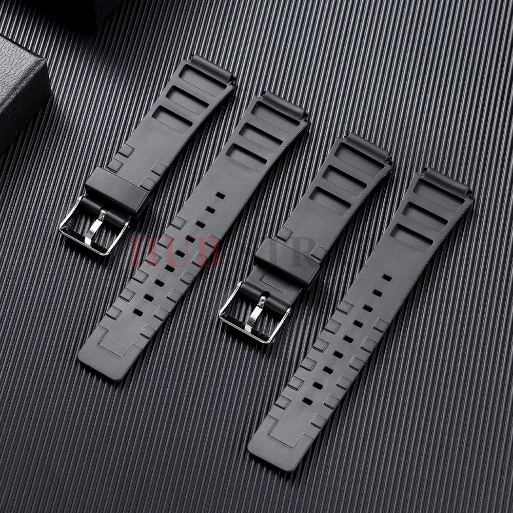 18 20mm Silikonarmband für CASIO Armband für F-91W F108 A168 AE1200 PVC Kunststoff universelles Armband Herren Damen Uhrenzubehör