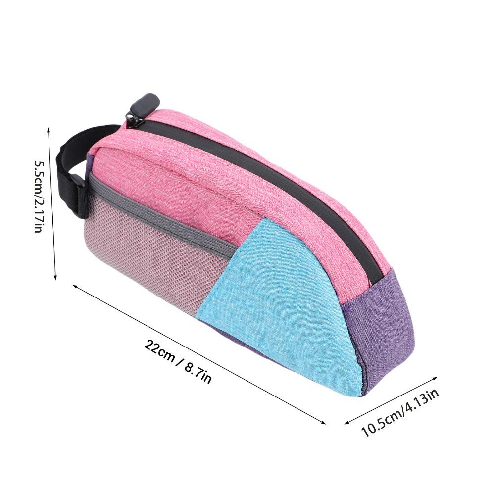 Sac de Guidon Amovible pour Vélo Sac Triangle Polyester pour Cadre de Vélo Rangement Outils de Réparation Vélo
