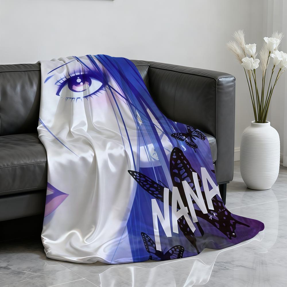 Japanese Classic Anime N NANA Cartoon Blanket For Soft Throw Blanket for Picnic Bed Sofa Home Bedroom Cozy Warm Comfortable