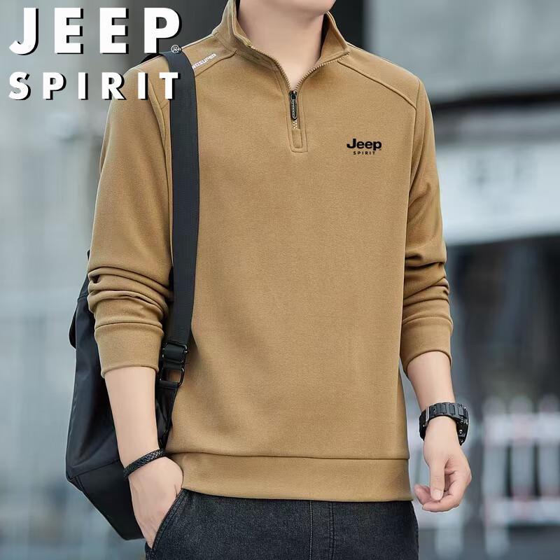 

JEEP SPIRIT Men s Stand-Collar Pullover Sweatshirt XL