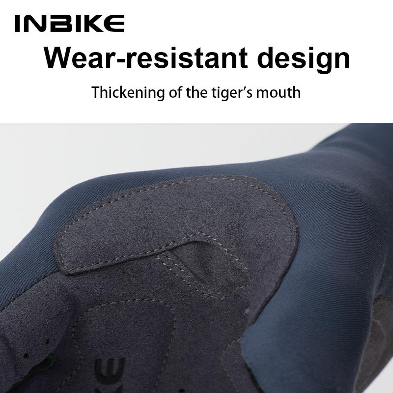INBIKE 2024 Cycling Gloves Gel Padded for Men Autumn Winter Fleece Road Bike Gloves MTB Full Finger Touchscreen Bike Accessories 6