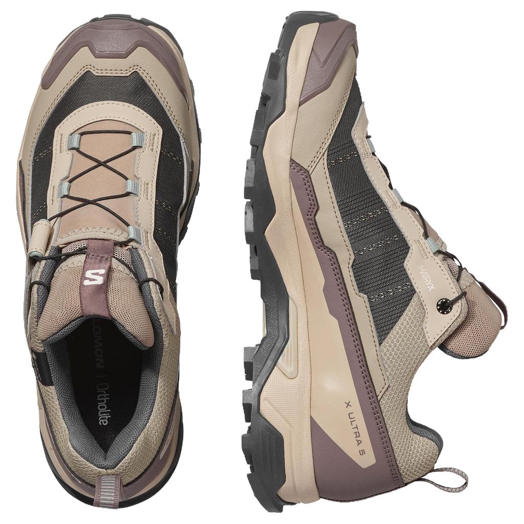 SALOMON X ULTRA 5 Low top Hiking Shoes Women's Light Brown 492892