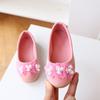 Sladké dívčí ploché boty Módní elegantní dětské kožené boty Protiskluzové Všestranné Dětské princeznovské baleríny Měkká podrážka