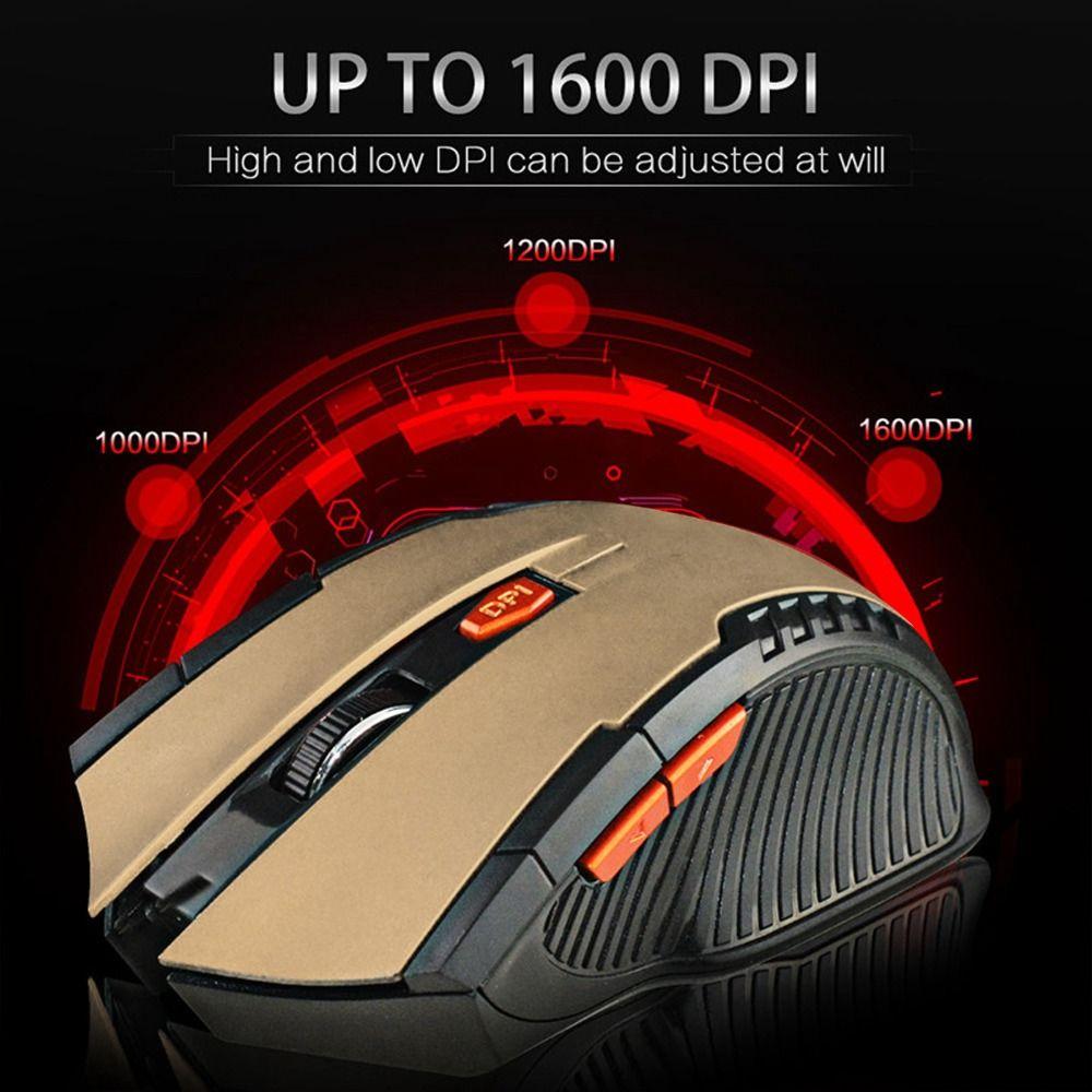 3 Levels Adjustable Optical Mouse 1600DPI Gaming Mouse Responsive Ergonomic Mouse Home Office