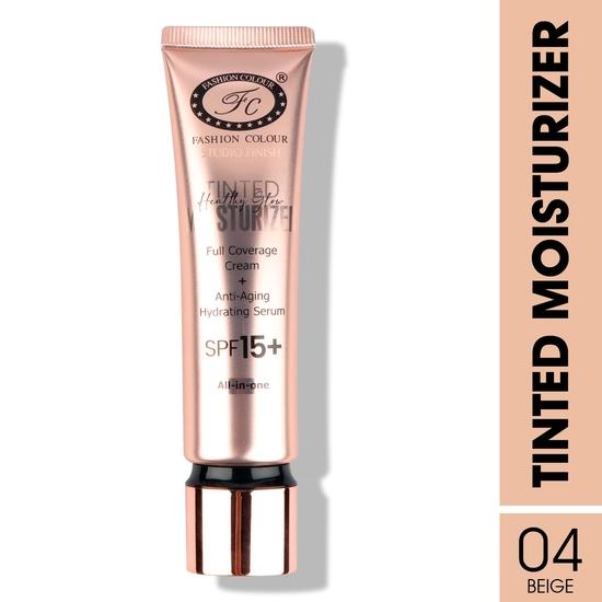 FASHION COLOUR Healthy Glow Getönte Feuchtigkeitspflege | Natürlicher Glow | LSF 15 | Anti-Aging-Eigenschaften | Hydrierendes Serum | Leichte Formel | 30ml