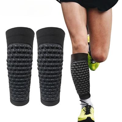 1 paio di parastinchi da calcio, parastinchi, manicotto di compressione per polpacci con cuscinetti, supporto per periostite tibiale, baseball, boxe, kickboxing, MTB