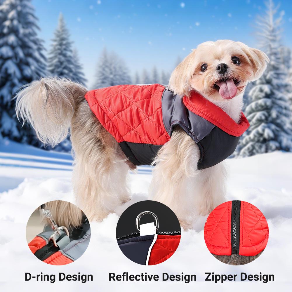 Waterproof Small Dog Coat Autumn Winter Warm Pet Clothes For Dogs Cat Safety Reflective Puppy Vest Jacket Chihuahua Pug Costume