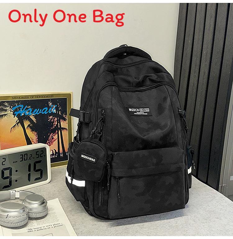 College Style Nylon Backpack With Feature For Students And Teens