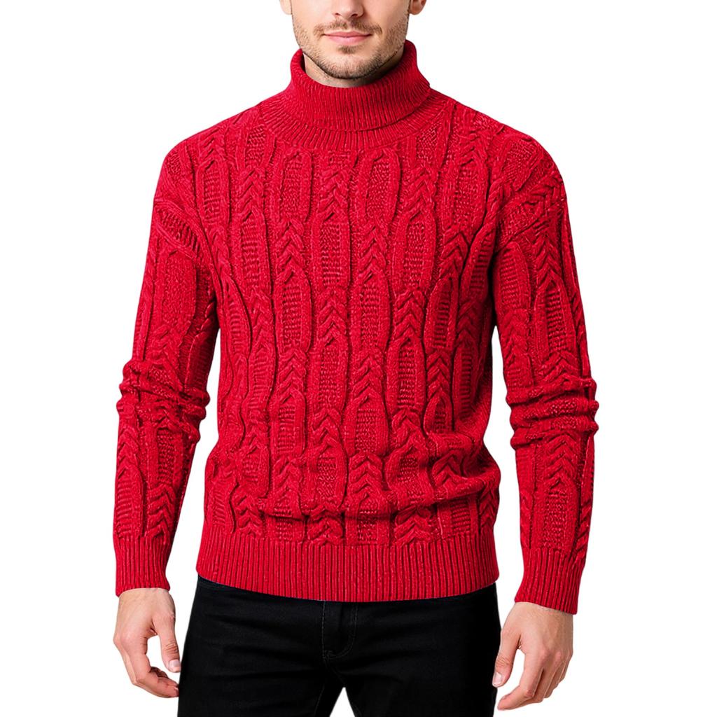 Men's Popular  Fashion  Leisure  Gao Ling  Self-Cultivation  Keep Warm  Pullover  Knitting  Sweater