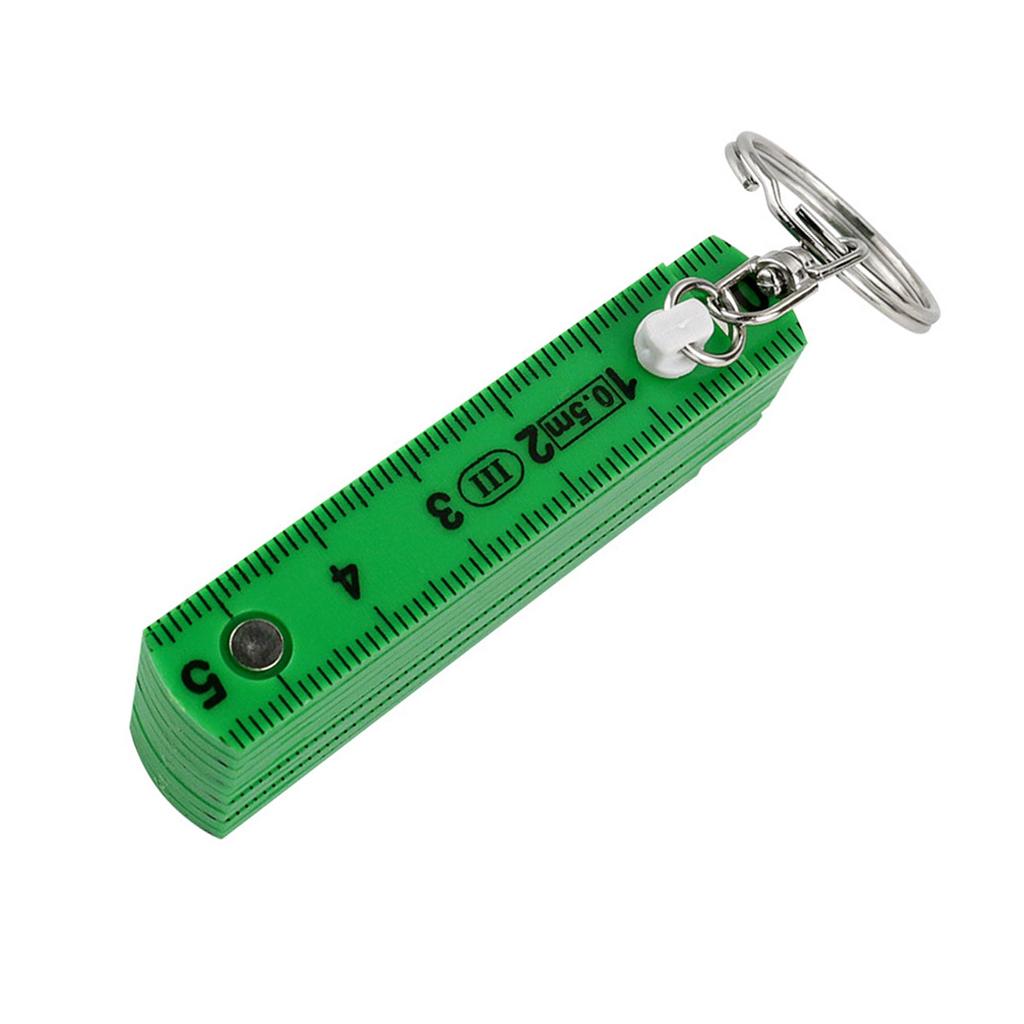 Portable 0.5M Plastic Folding Ruler ABS Construction Double Side Scale for Precise Measurement In Crafts Design