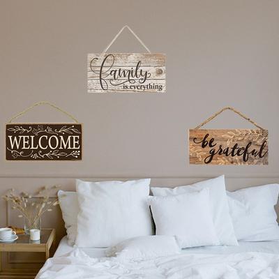 Decoration Sweet Hanging Wall Pediments Decorative Wooden Welcome Plaques Door Sign Welcome Sign