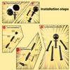 3/6Pcs Posable Stickman Action Figure with Handheld Items Movable Joints Stickman Fidget Toy Desktop Decoration Gift for Collectors