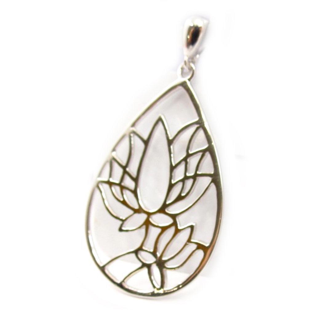 Les Trésors De Lily [K7160] - Pendentif argent 'Lotus'