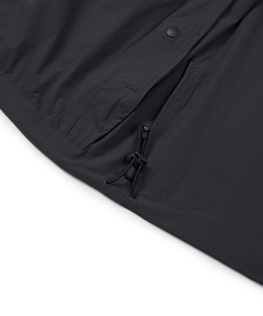 Snowpeak Apparel Thin Tech Woven Stand Neck Windbreaker Charcoal Navy (S24Mmswb34)