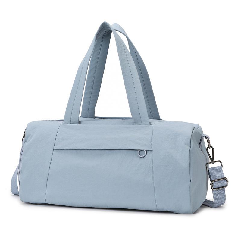Travel Bag Women's Sports Yoga Portable Fitness Bag Water-proof Boarding Bag Solid Color Versatile Messenger Bag