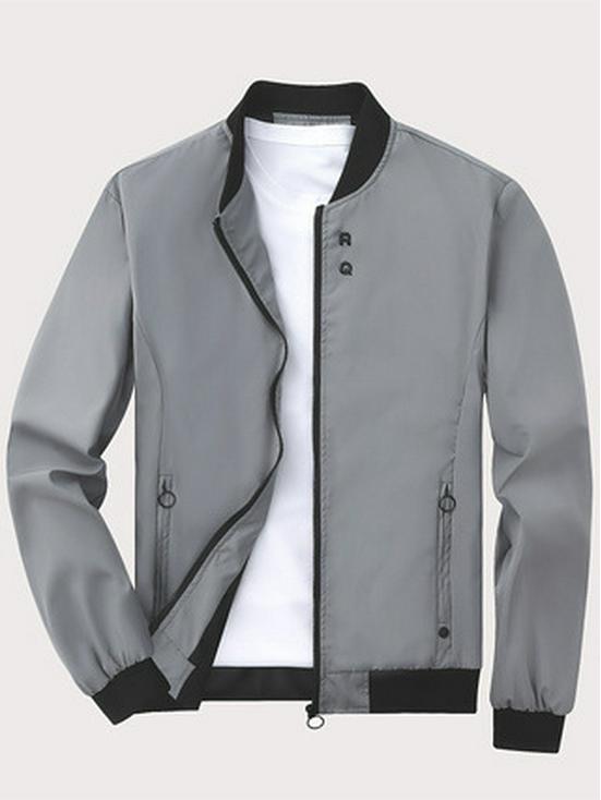 Spring British Style Men's Stand Collar Baseball Jacket - Trendy Casual Fashion