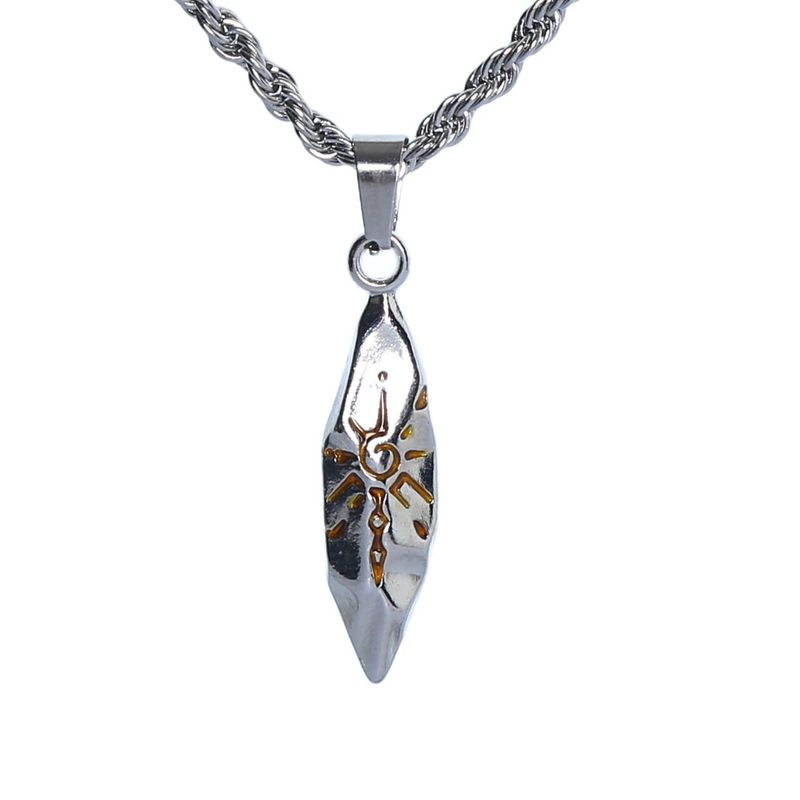 Vintage Vintage Wish Stone Necklace Ins Retro Europe and America Rap Hip Hop Men's and Women's Clavicle Chain Stylish Titanium Steel Necklace