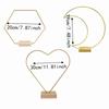 DIY Heart Shape Wreath Frame Wooden Base Wedding Flower Garland  Valentines Day