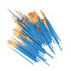 50Pcs Paint Brush Set Nylon Bristles Multiple Models Strong Adsorption Art Paint Brush Set for Watercolor Oil Painting