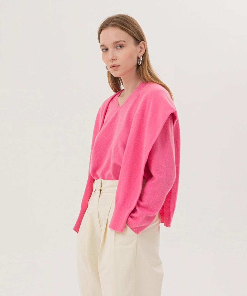 NONLOCAL Wholegarment Shawl - Pink